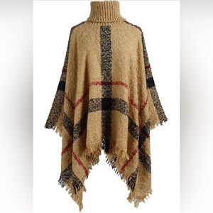Gorgeous Plaid Poncho